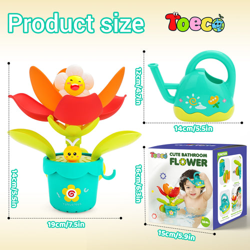TOECO Sunflower Bath Sprinkler Toy