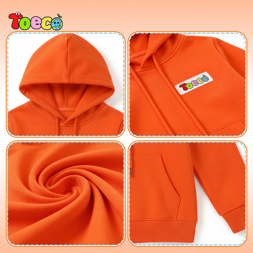 100% Cotton Hoodie, Hooded Sweatshirt for Boys and Girls, Pullover Sweatshirt