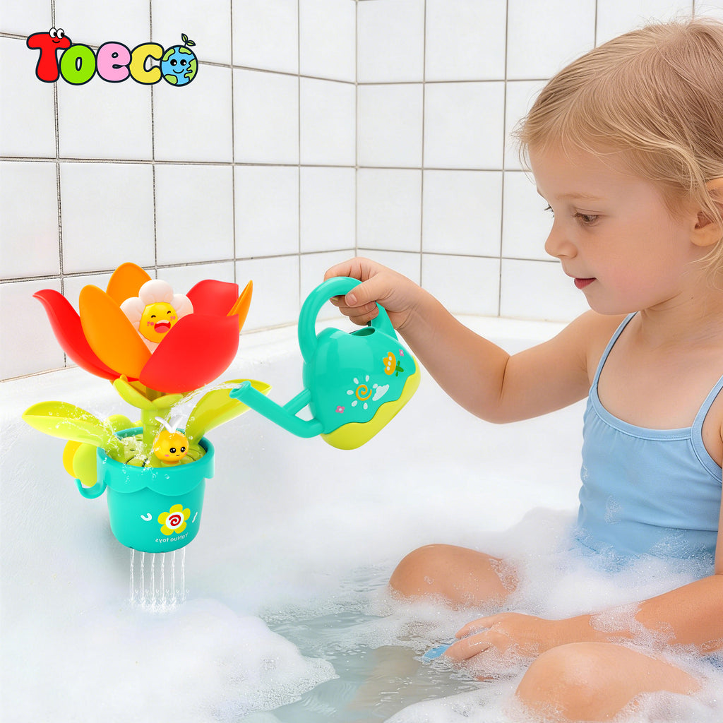 TOECO Sunflower Bath Sprinkler Toy