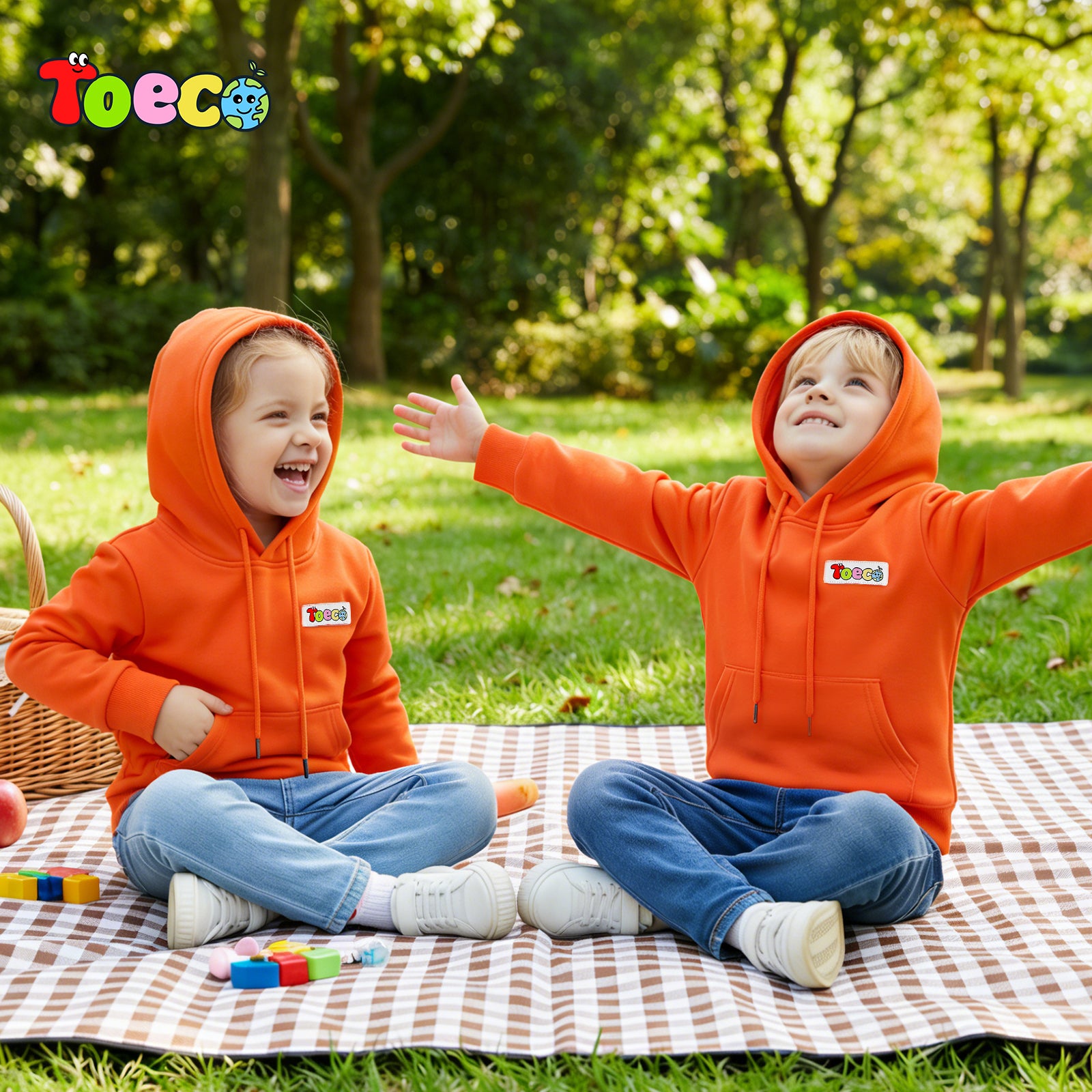 100% Cotton Hoodie, Hooded Sweatshirt for Boys and Girls, Pullover Sweatshirt